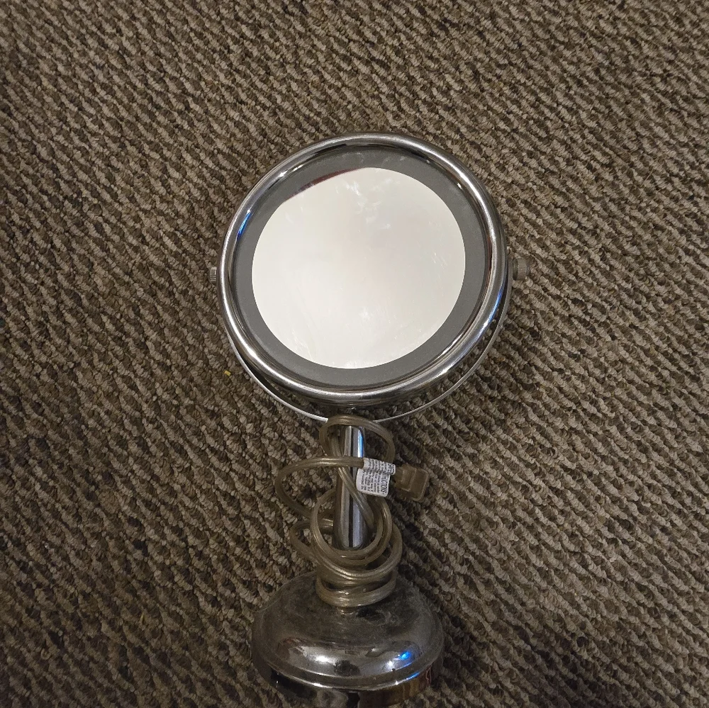 Silver Vanity Mirror